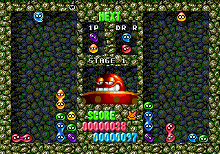 Скриншот игры Dr. Robotnik's Mean Bean Machine